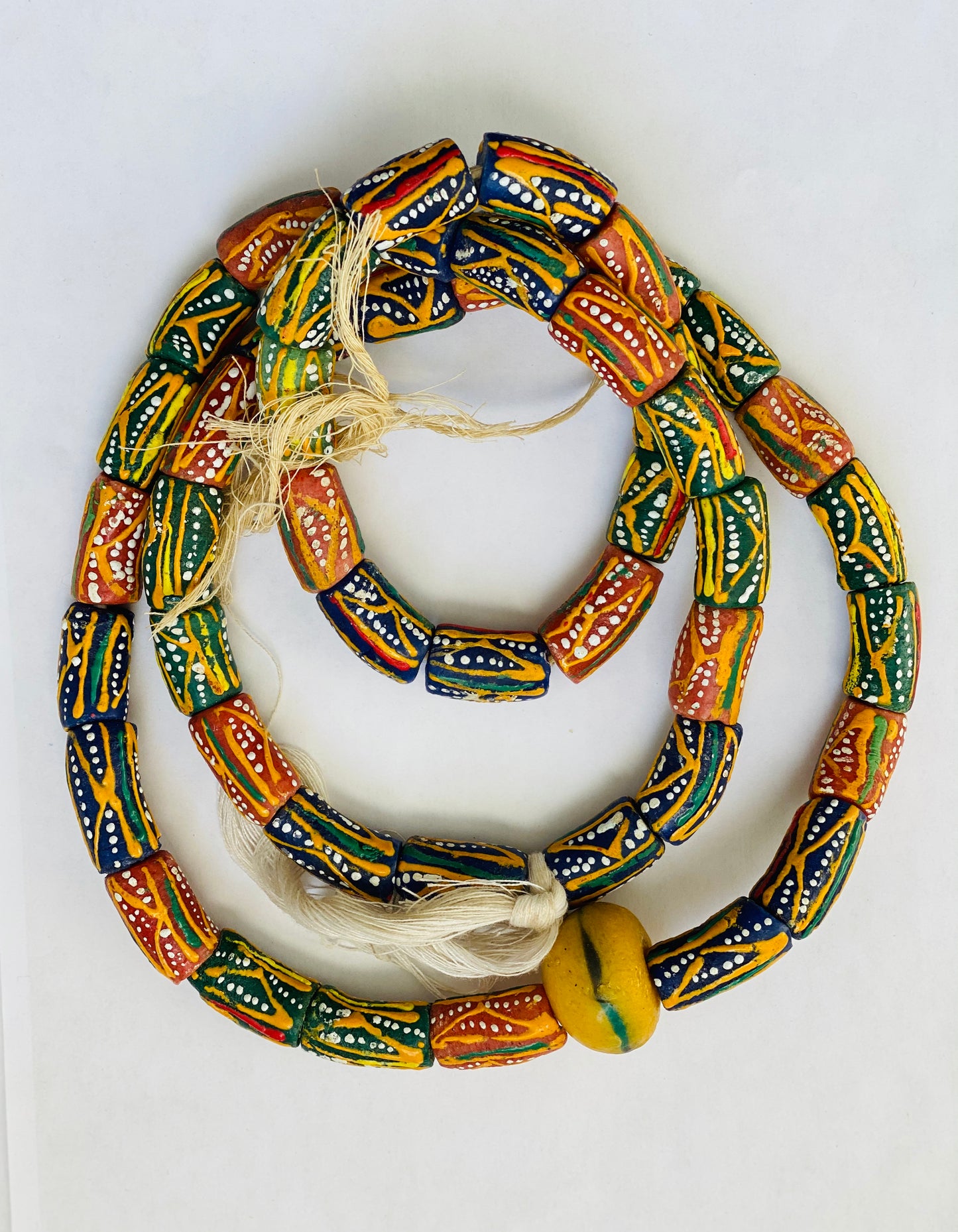 Oware Traditional  Beaded Necklace w/ Bracelet (Unisex)